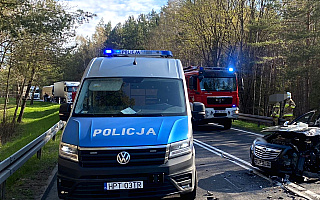 Nietrzeźwy kierowca sprawcą wypadku na trasie Olsztyn-Ostróda